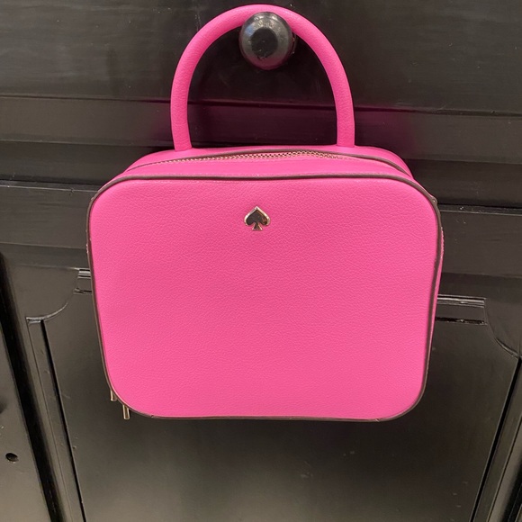 KATE SPADE ♠️ "maddy top handle camera bag" in bright peony! Adjustable strap - Picture 1 of 15